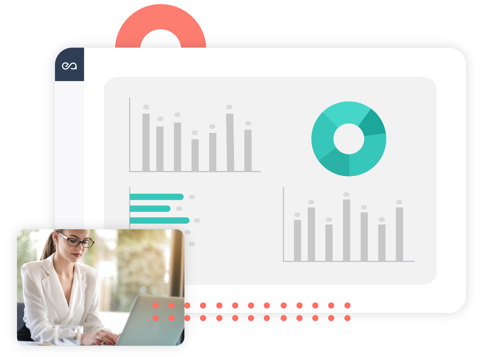 visual depicting statistics from the Teasio platform